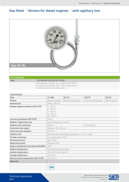 Thumbnail for spec sheet Remote- Ex-gas Dial Thermometer datasheet.pdf